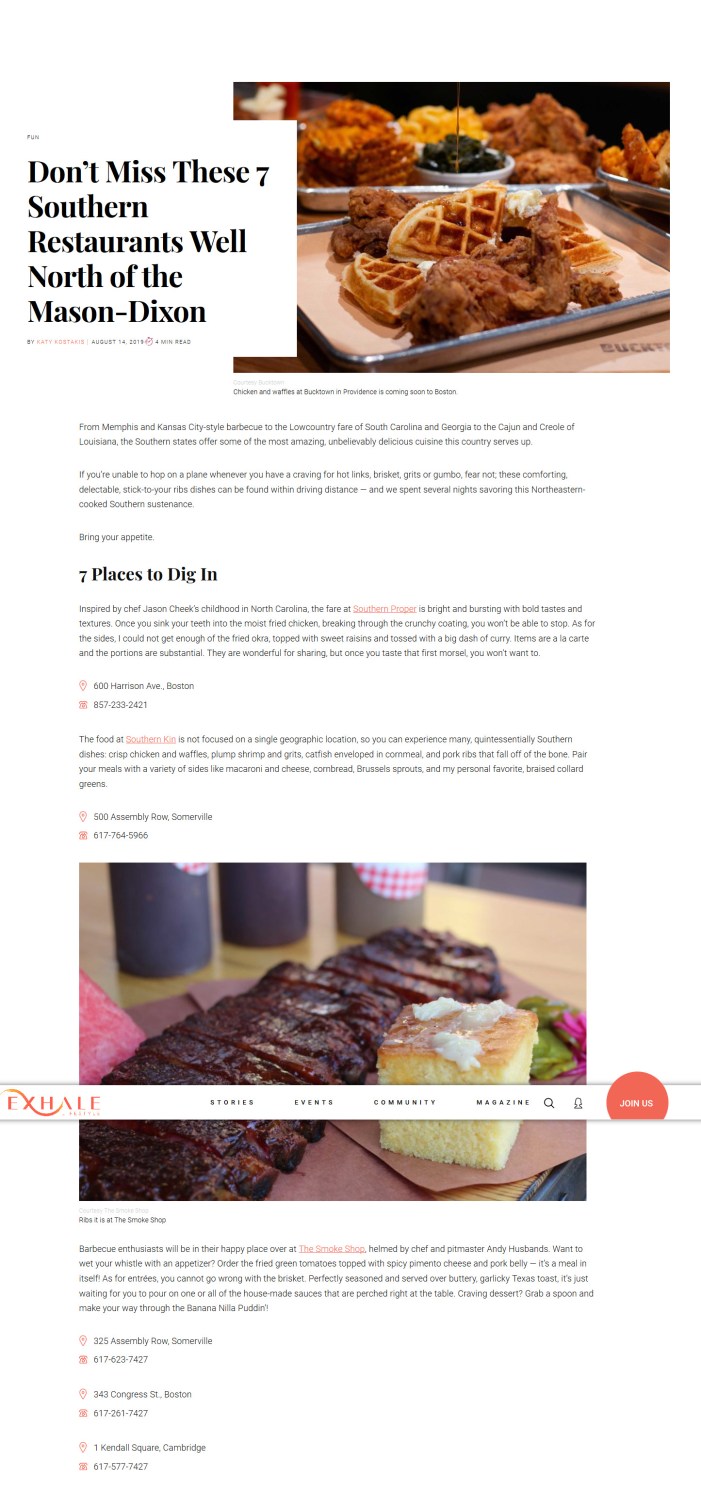 Screenshot_2019-08-16 Don’t Miss These 7 Southern Restaurants Well North of the Mason-Dixon - Exhale Lifestyle